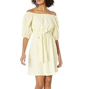 🍍Sugarlips Yellow Pineapple Print Mini Dress 100% cotton